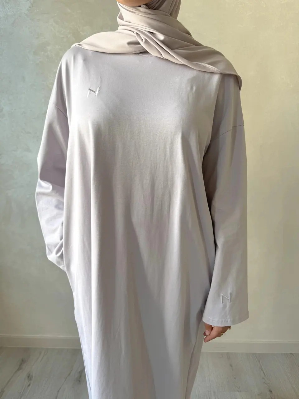 Cotton Sweater Dress Lila