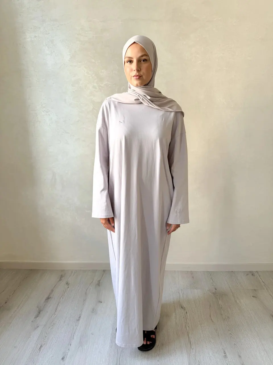 Cotton Sweater Dress Lila