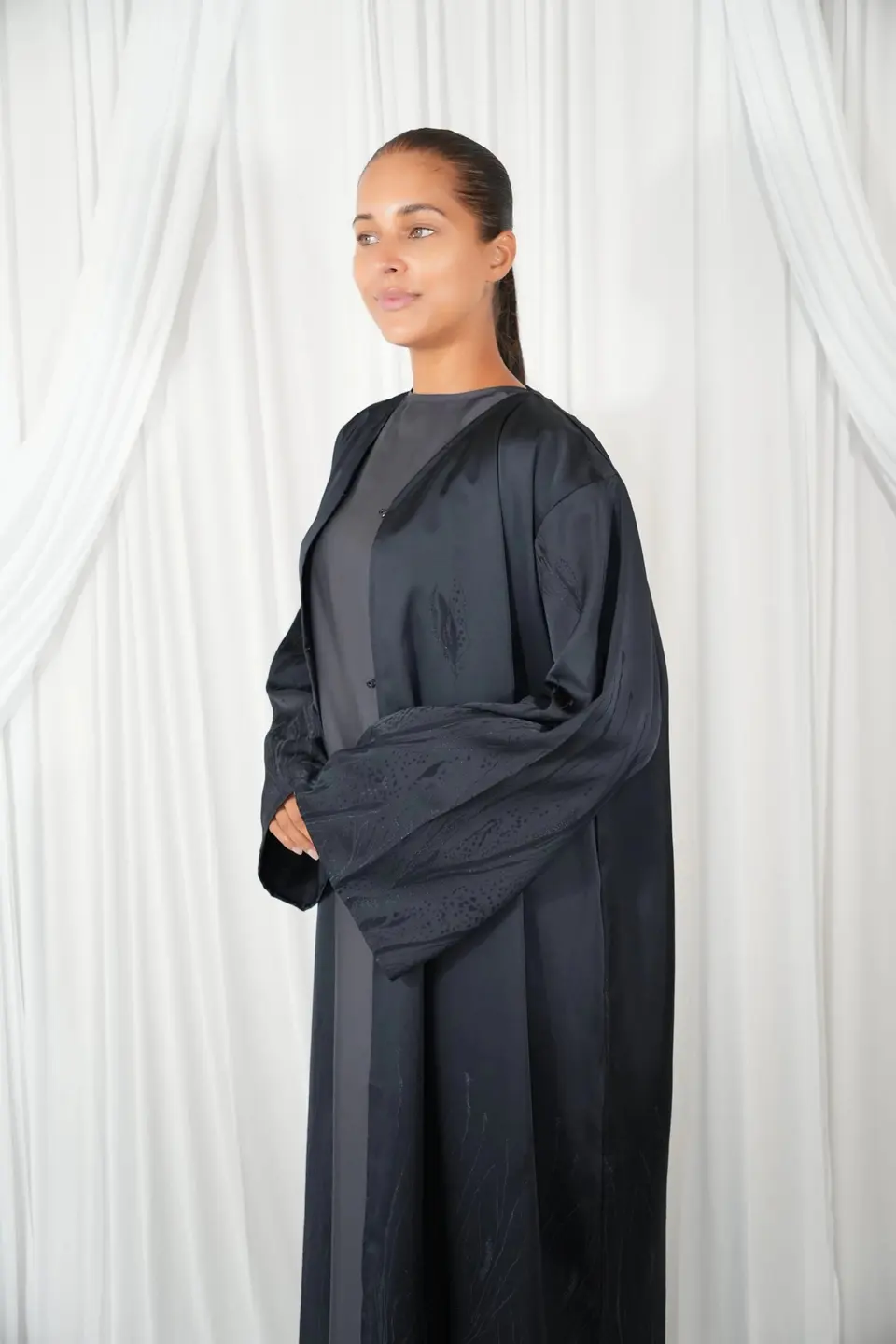 Abaya Set Dessin Navy