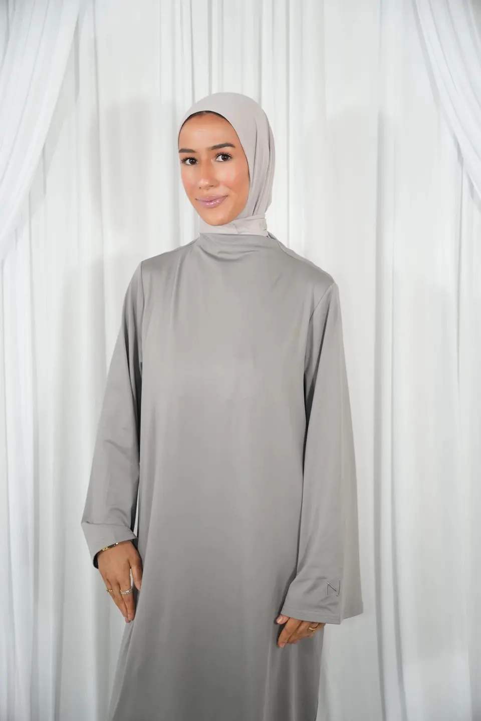 Luxury Jersey Dress Grey