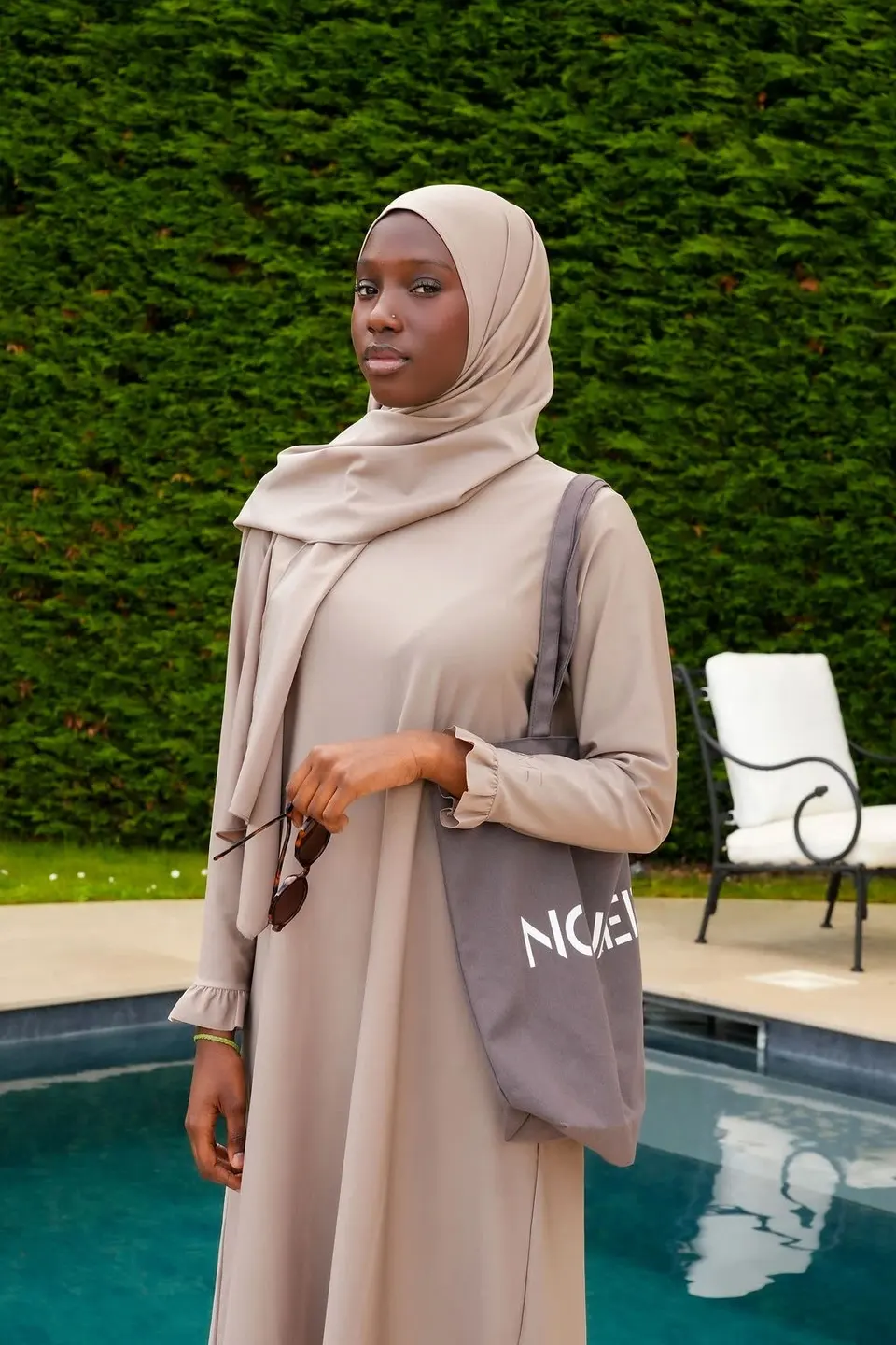 Burkini Waterafstotend Warm Gray – 135 cm