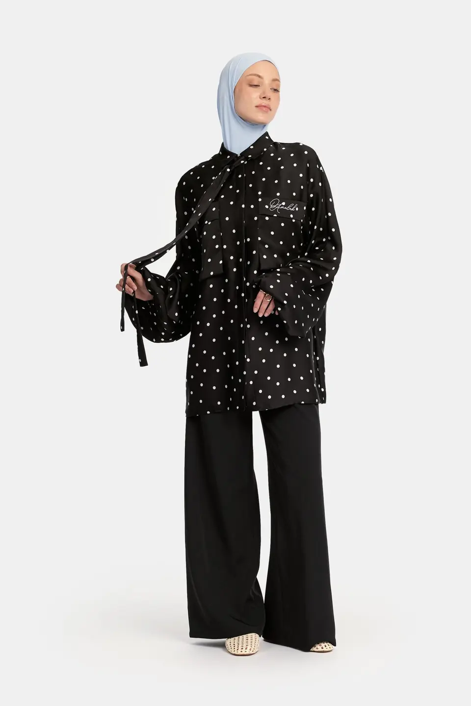 Soft dot Belle Allure twinset Black