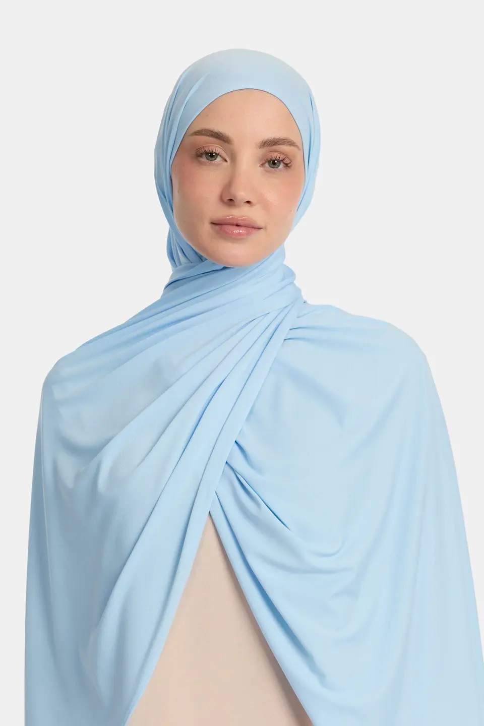 Premium Jersey scarf Pastel Blue