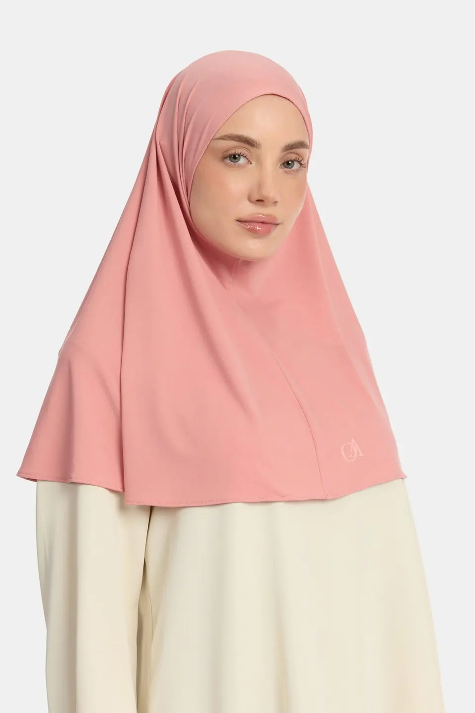 Premium jersey hijab Dark Coral