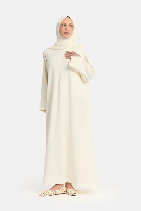 Oversized abaya Cream