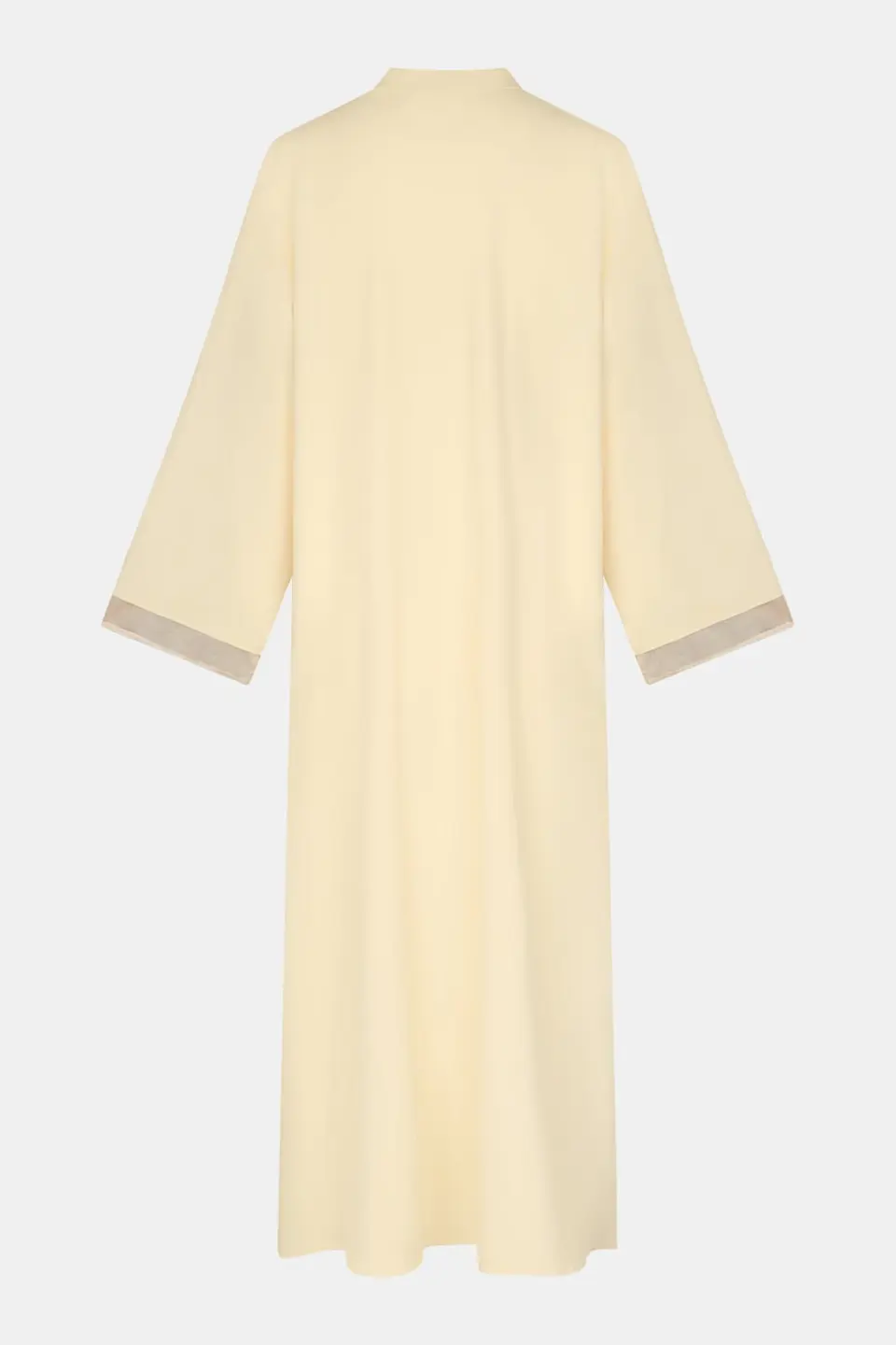 Double sleeve abaya Pastel Yellow