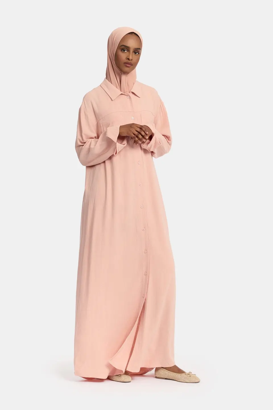 Linen Blouse Old Blush