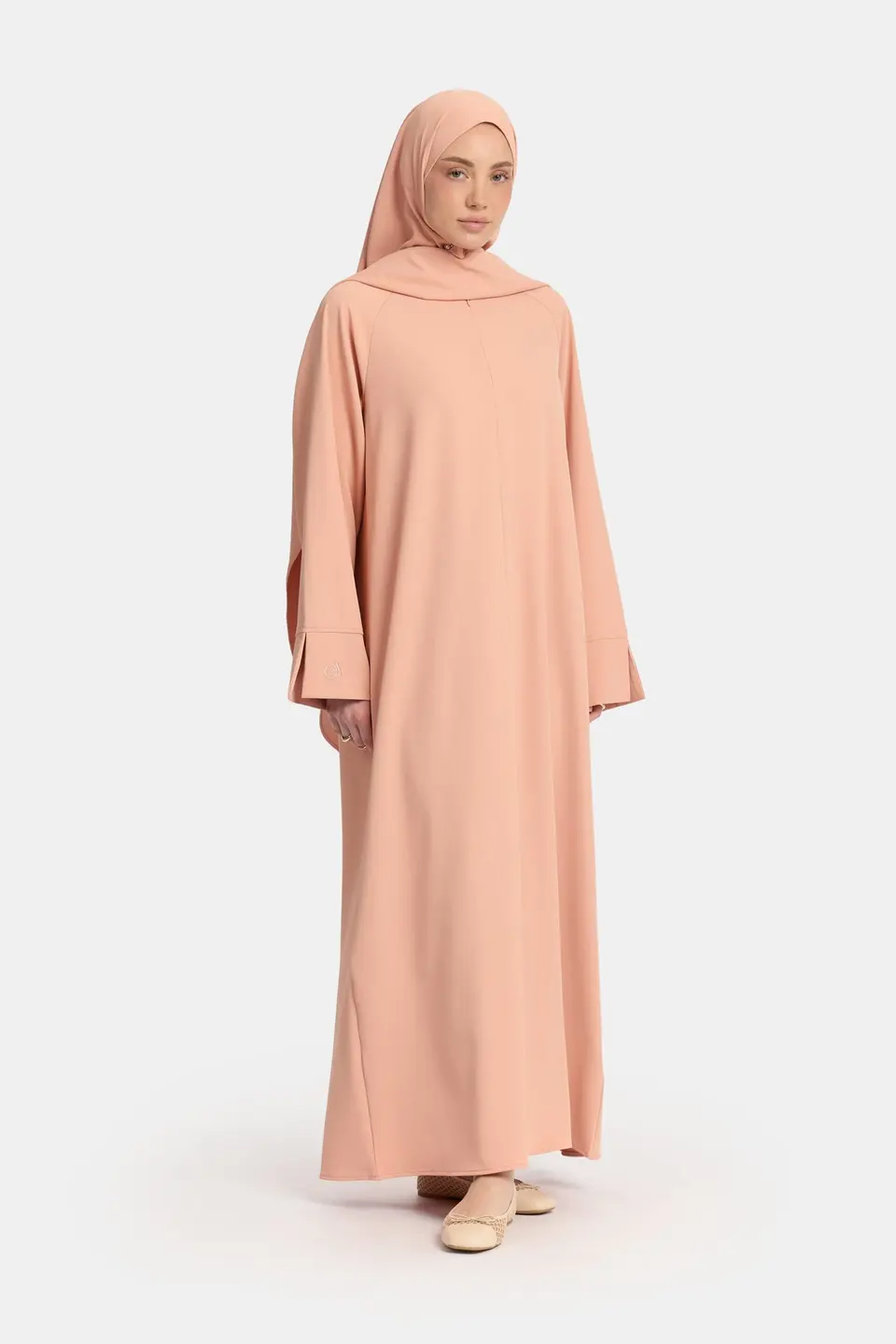 Oversized abaya Peach Pink