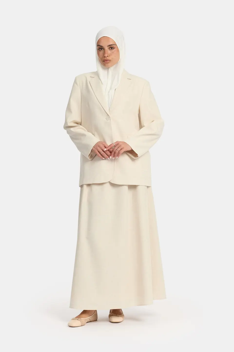 Linen twirl set Sand OAmalak