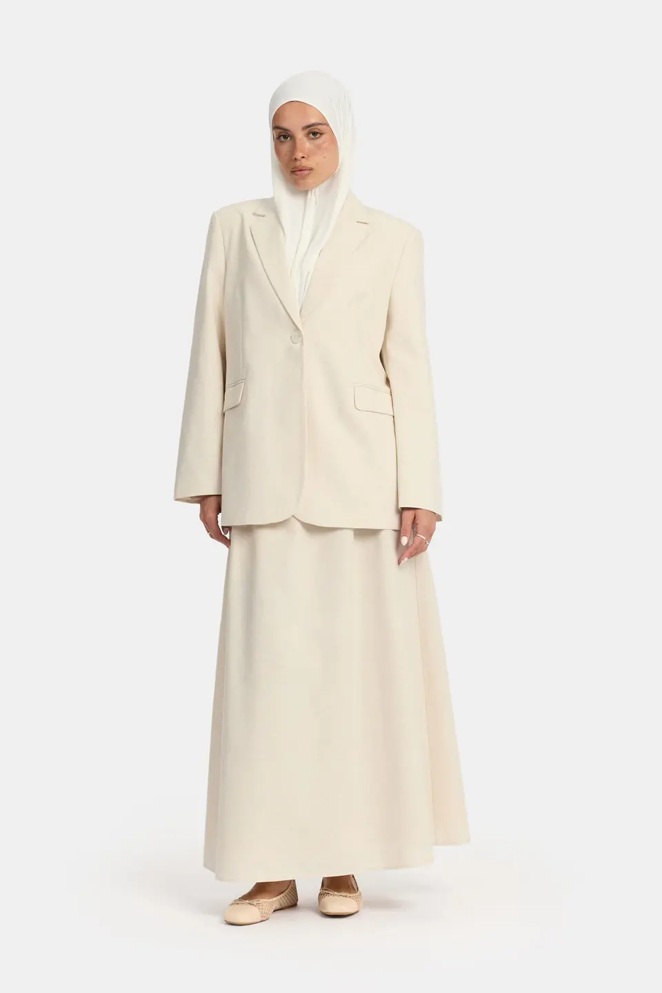 Linen twirl set Sand OAmalak