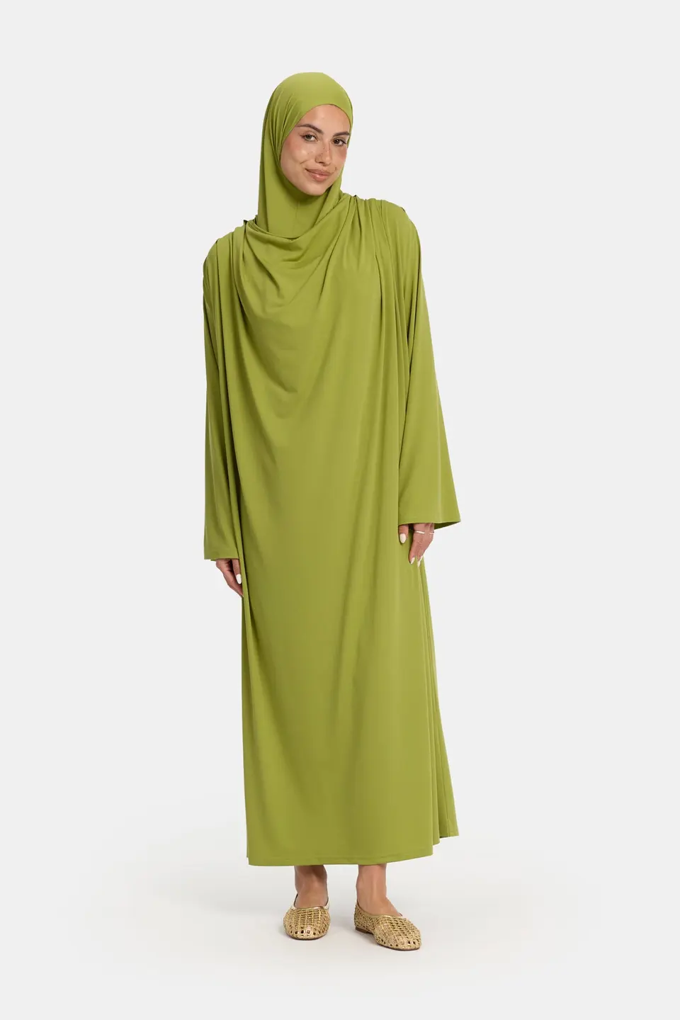 Premium jersey abaya Acacia Green