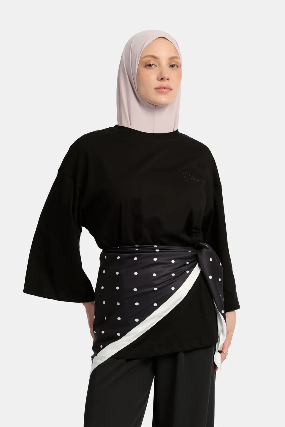 Soft dot Bandana Black
