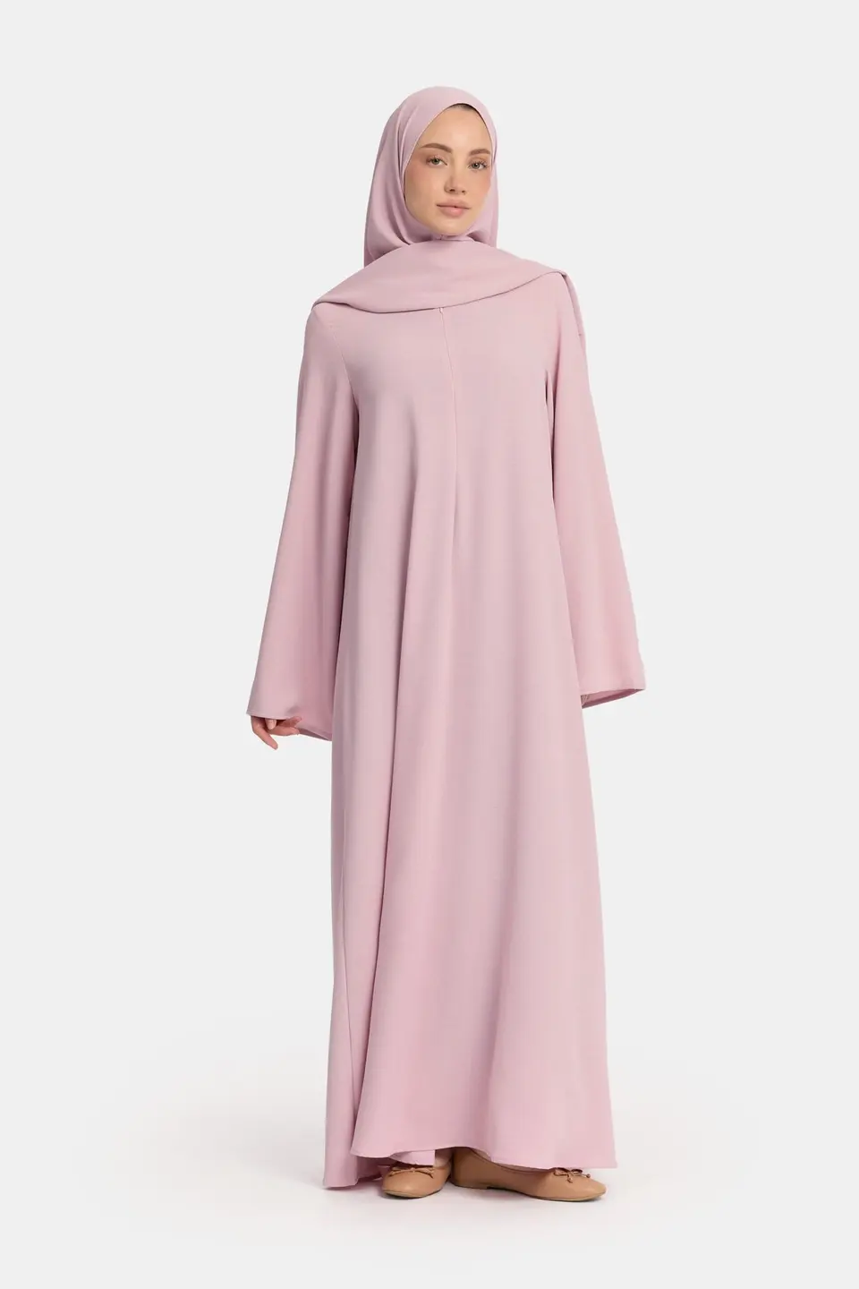 Lightweight stretch abaya Burnished Lilac