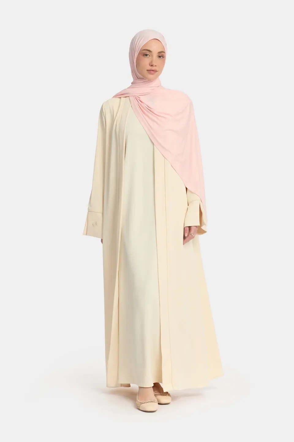 Kimono and abaya set Butter Cream