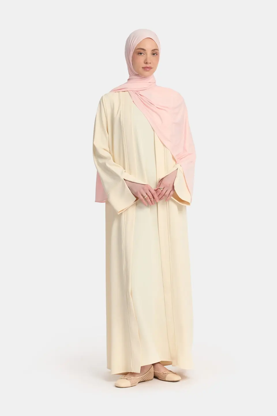 Kimono and abaya set Butter Cream