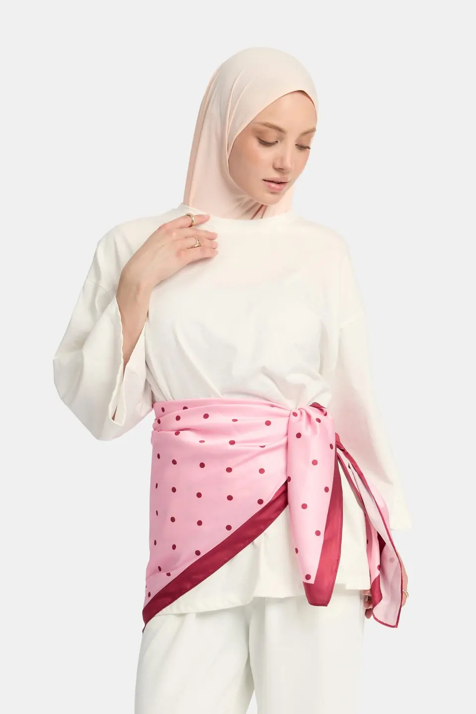Soft dot Bandana Pink