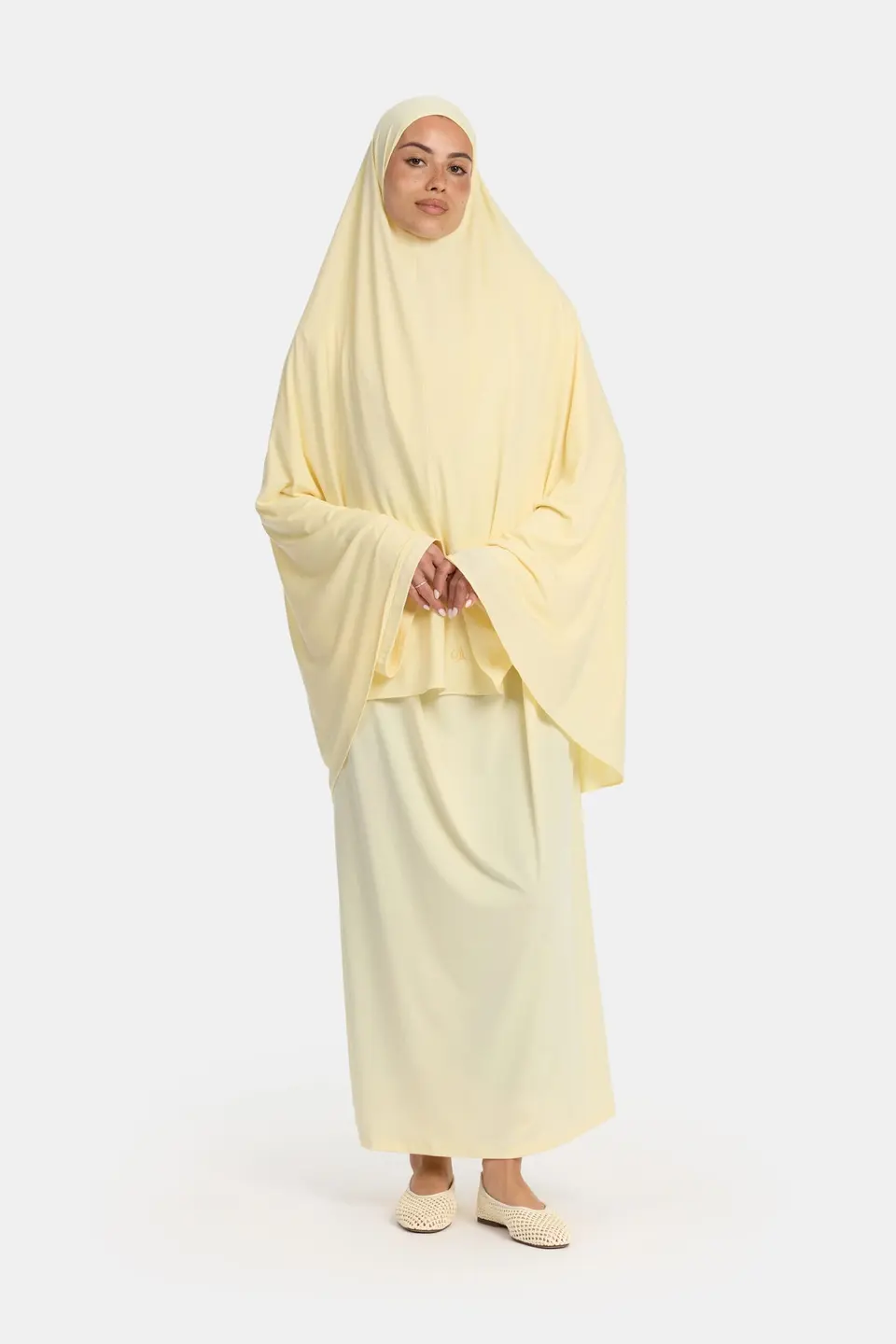Premium jersey khimar Pastel Yellow