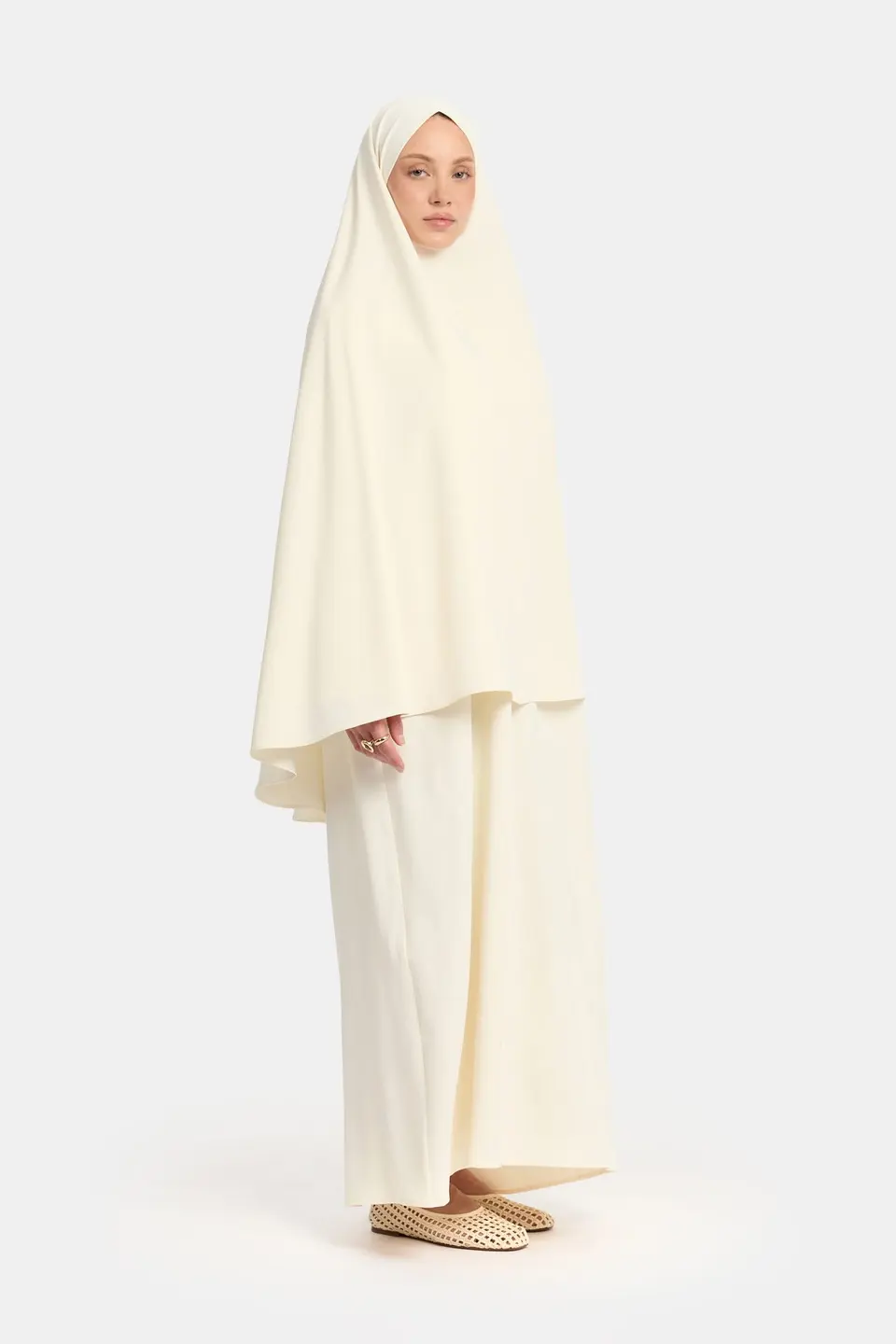 Khimar Cream (oversized)