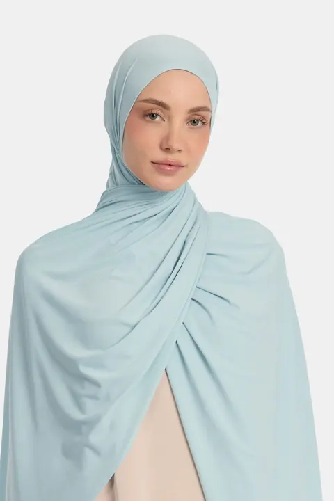 Premium jersey scarf Light Blue