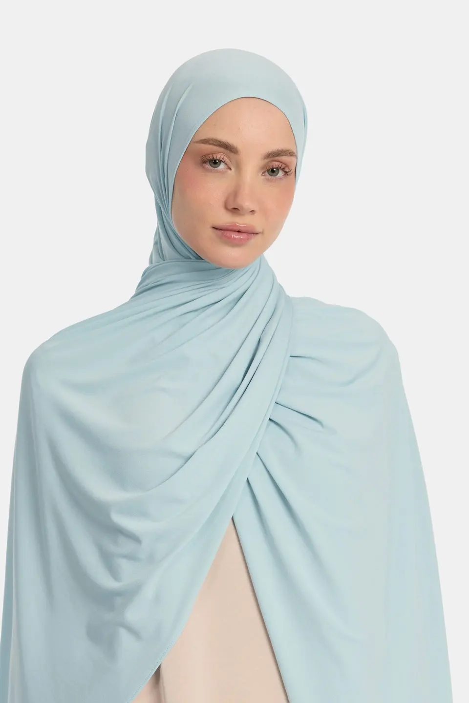 Premium jersey scarf Light Blue