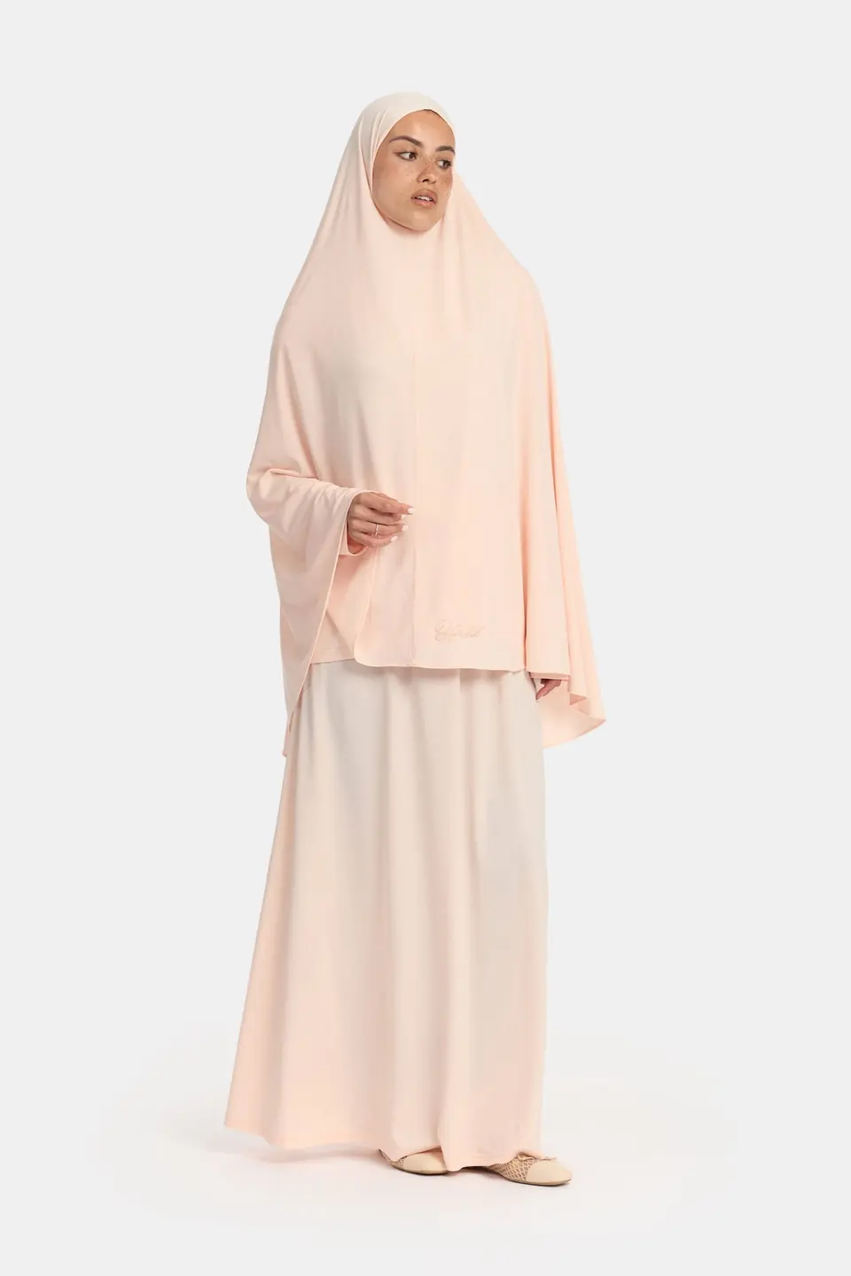 Premium jersey khimar set Coral OAmalak