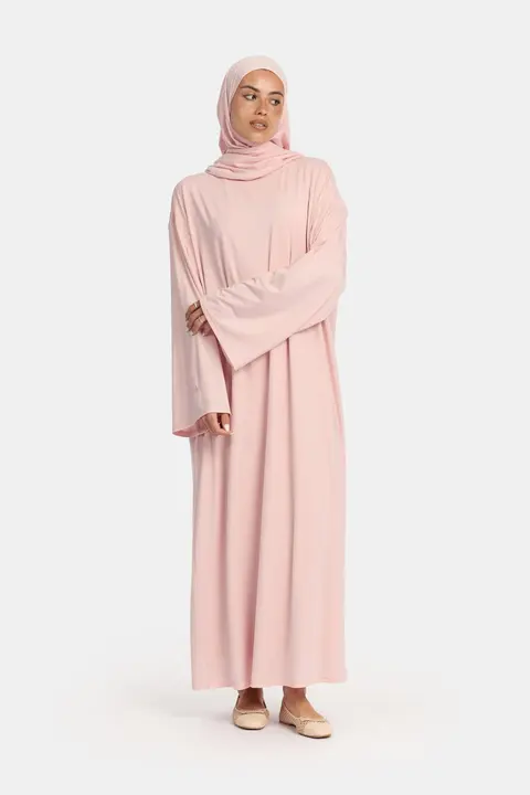 Modal jersey abaya Dusty Pink