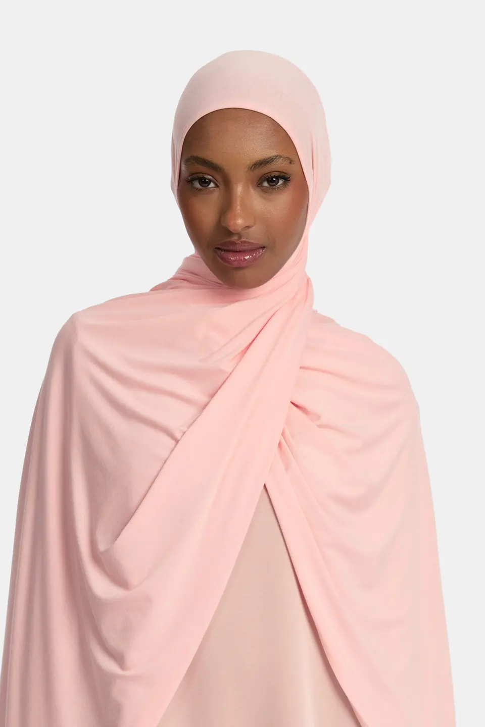 Bamboo jersey scarf Powder Pink