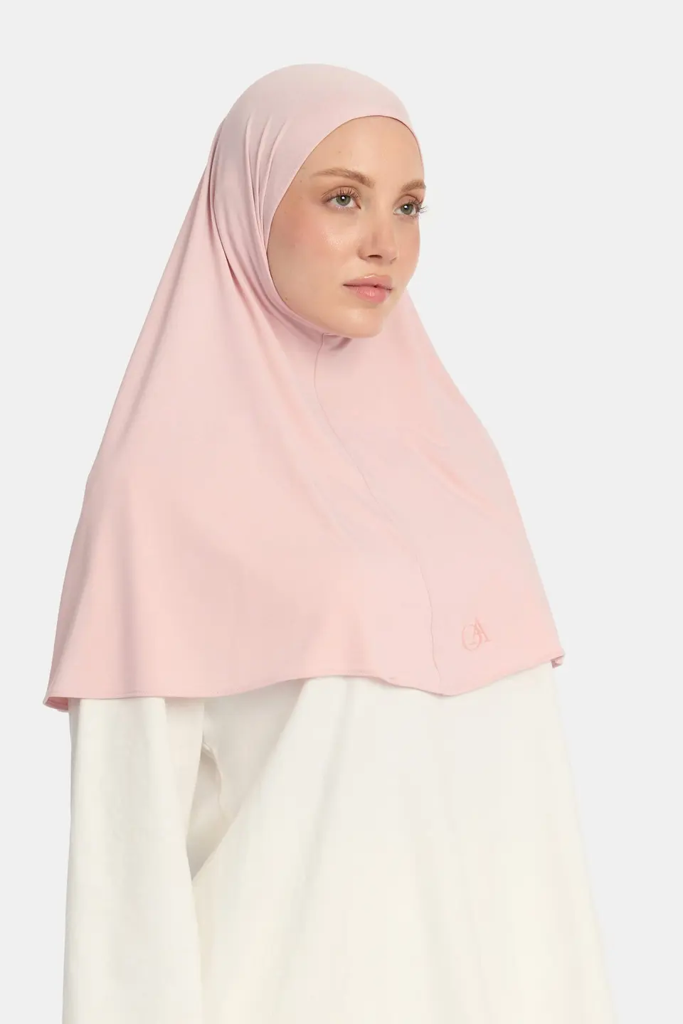Breathable jersey hijab Powder Rose
