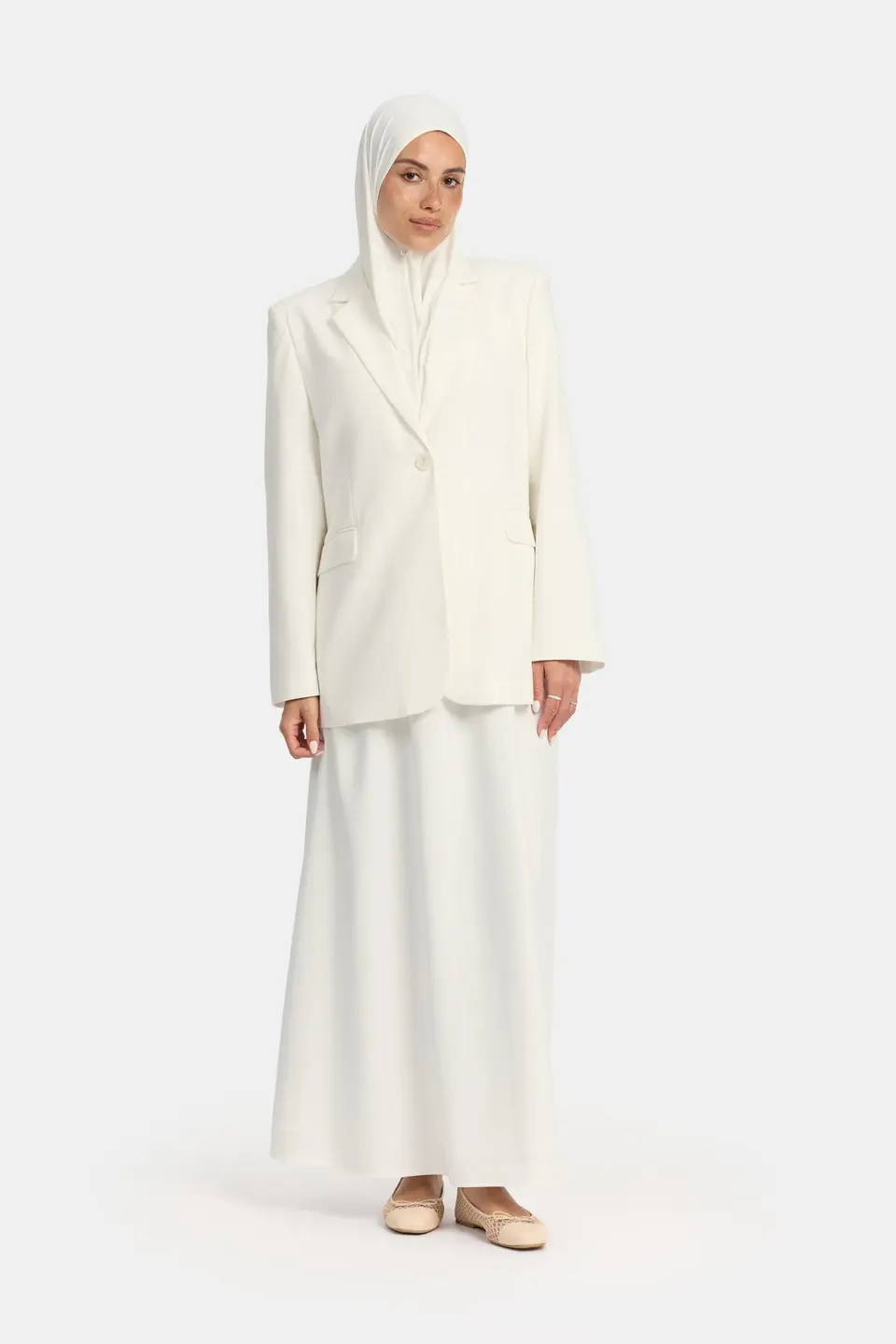 Linen twirl set Cream OAmalak