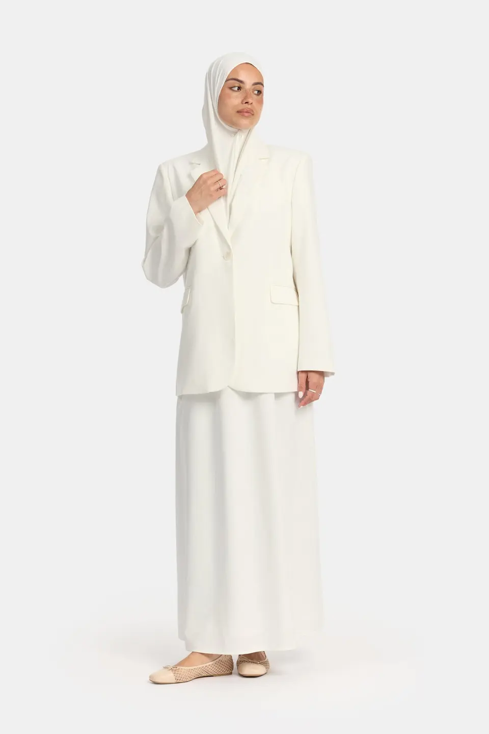 Linen twirl set Cream OAmalak