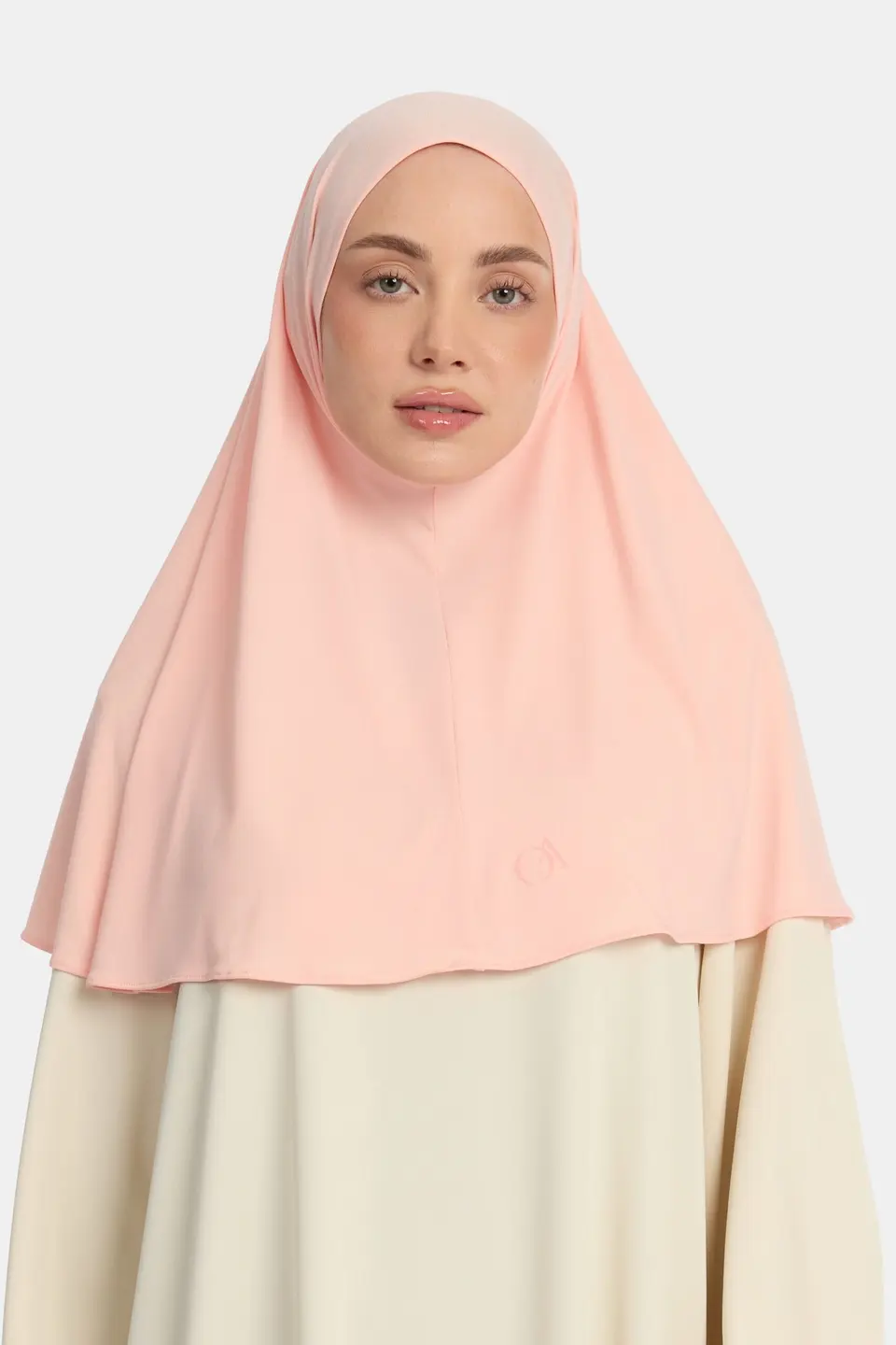 Premium jersey hijab Peach Rose