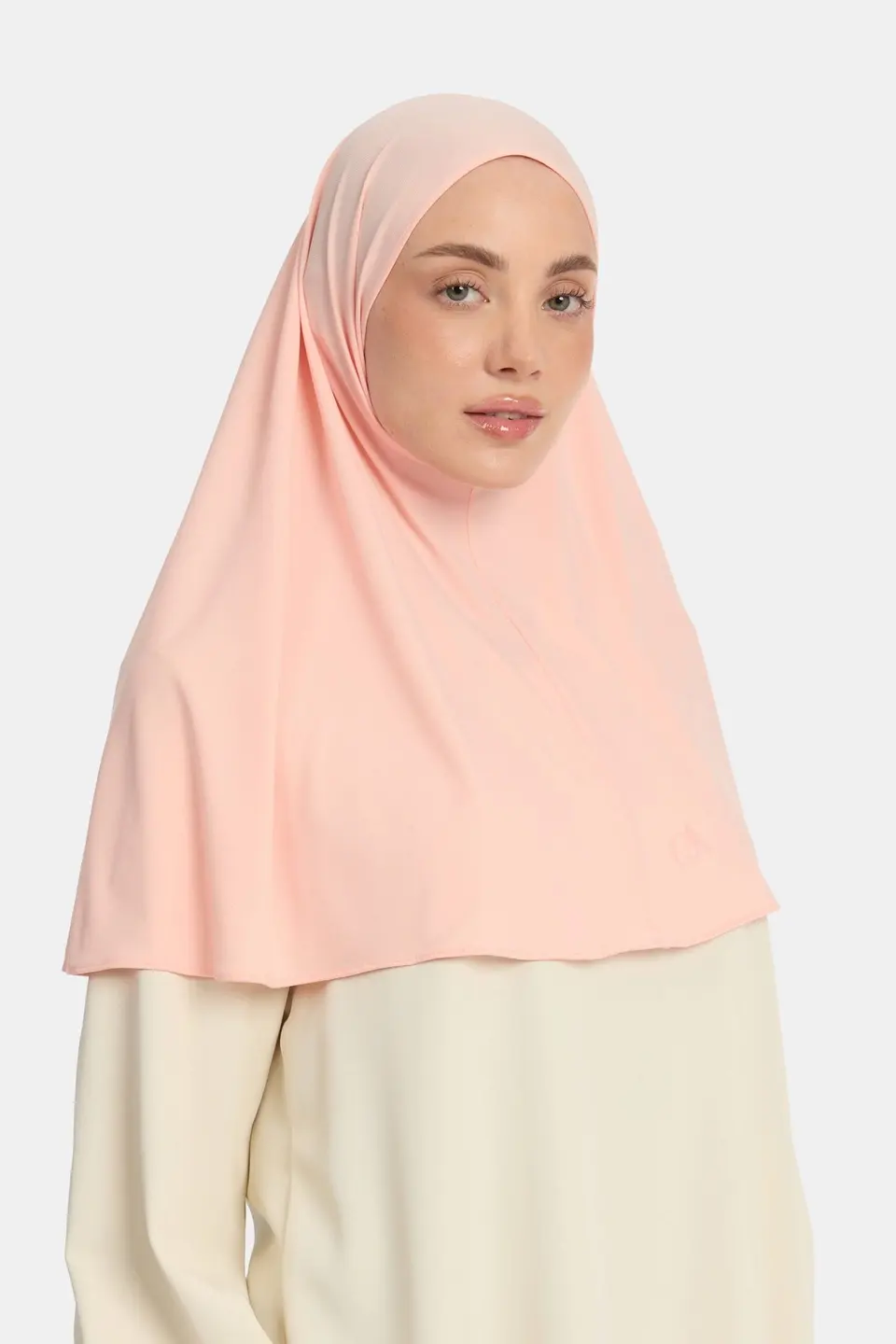 Premium jersey hijab Peach Rose