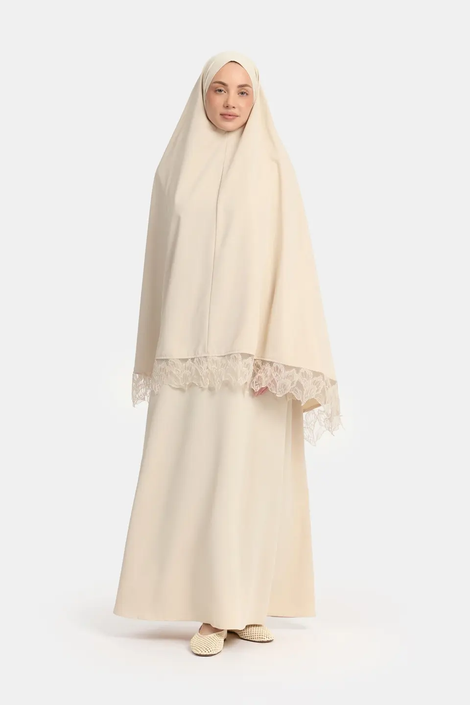 Khimar Oat (Leaf Lace)