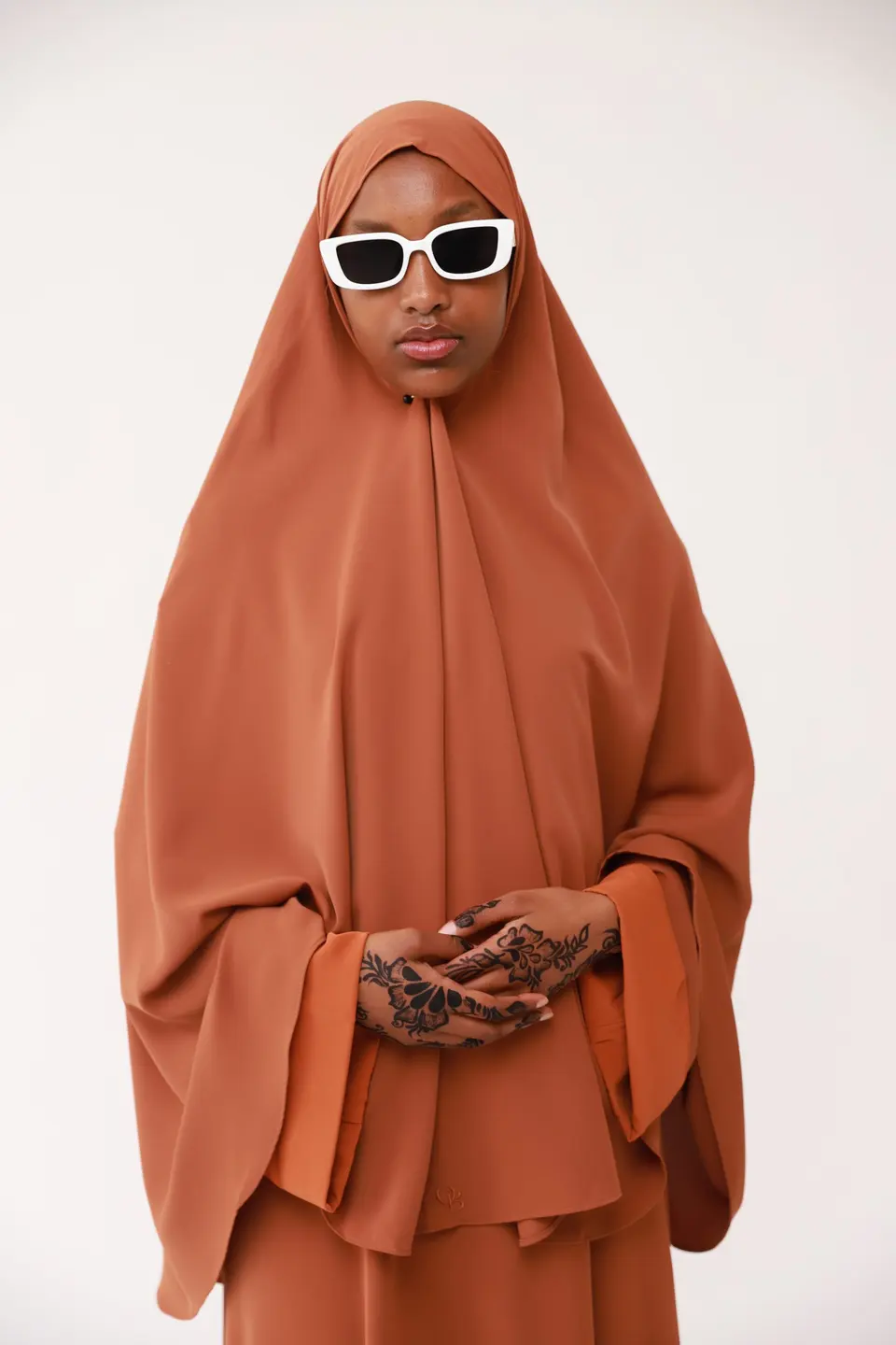 INSIDE OUT SLEEVE ABAYA CARAMEL & SUNSET