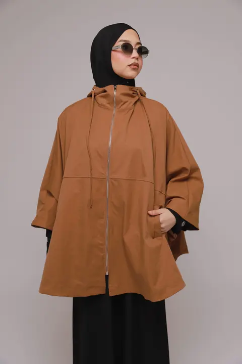 Trenchcoat poncho – Copper