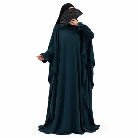 Amirah flow abaya - Night petrol - 1+1 GRATIS