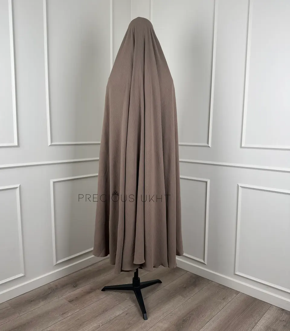 Precious Ukht Extra Long Stretch Khimaar ‘Desert Taupe’