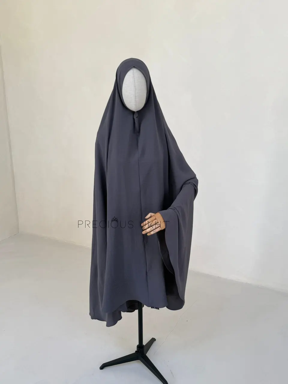 Precious Ukht Extra Long Stretch Khimaar ‘Grey’