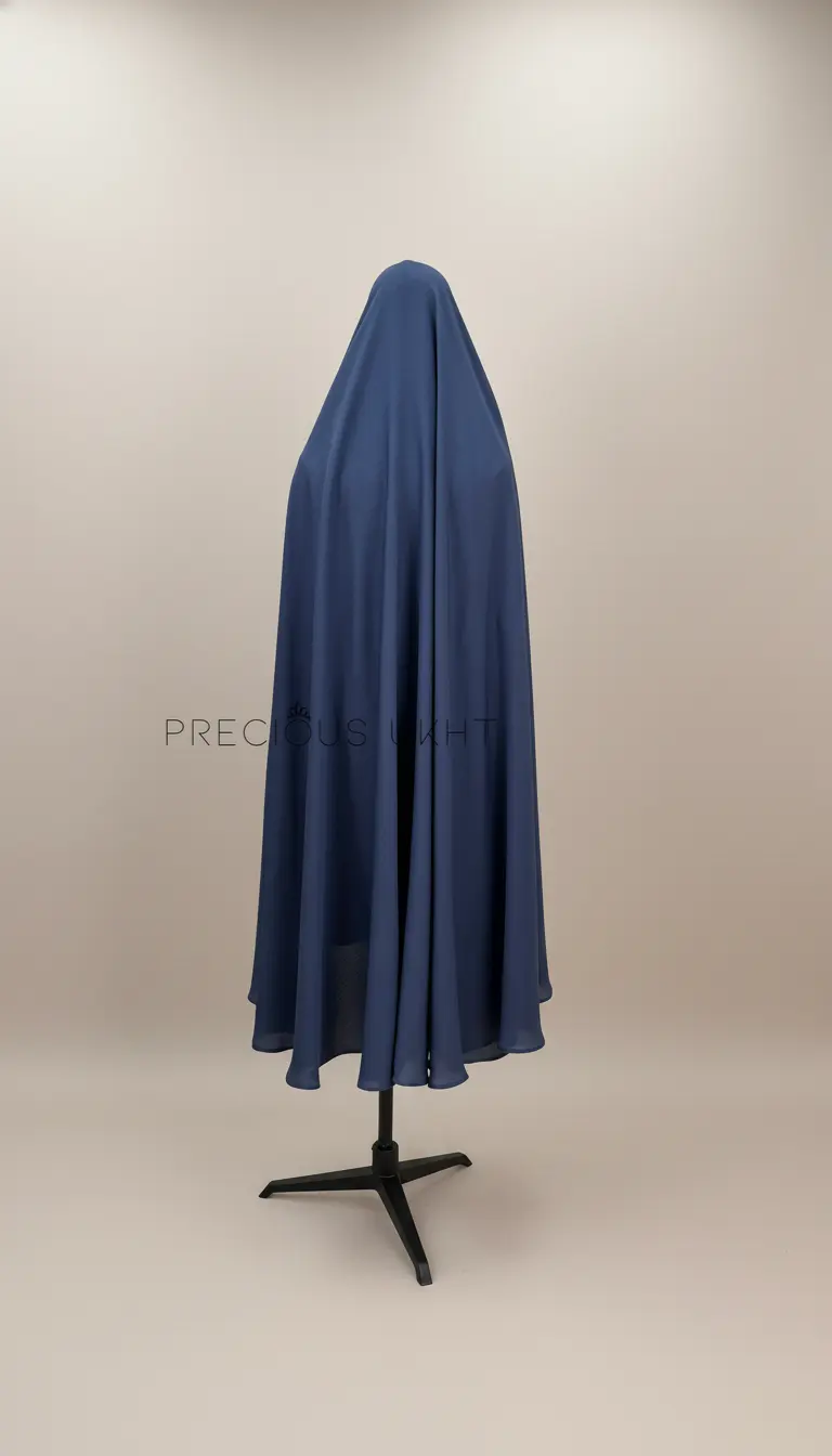 Oemayrah Extra Long Khimaar ‘Grey Blue’