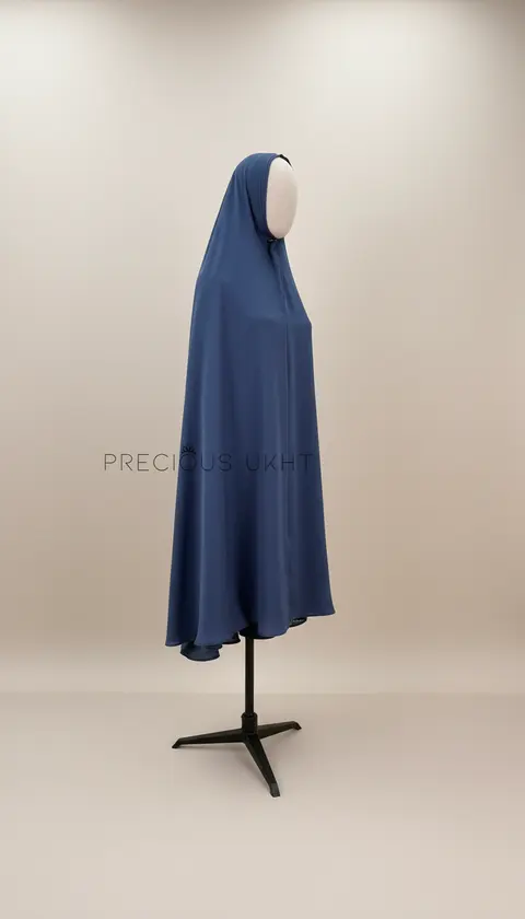 Oemayrah Extra Long Khimaar ‘Grey Blue’