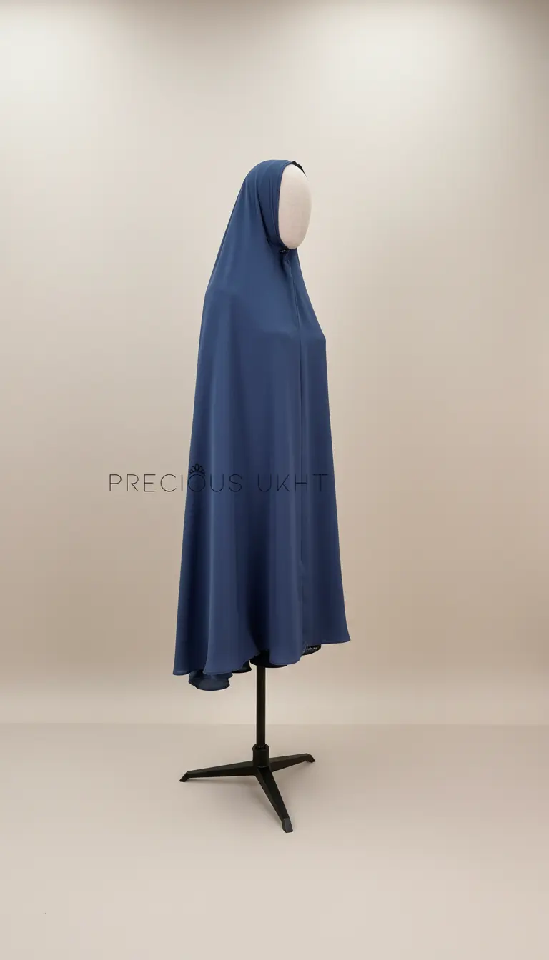 Oemayrah Extra Long Khimaar ‘Grey Blue’
