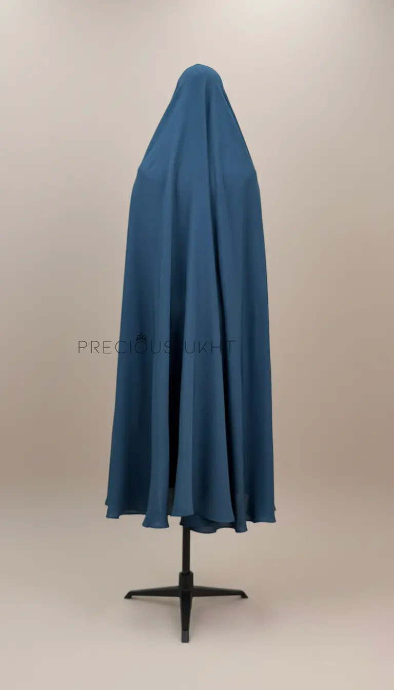 Oemayrah Extra Long Khimaar ‘Midnight Teal’
