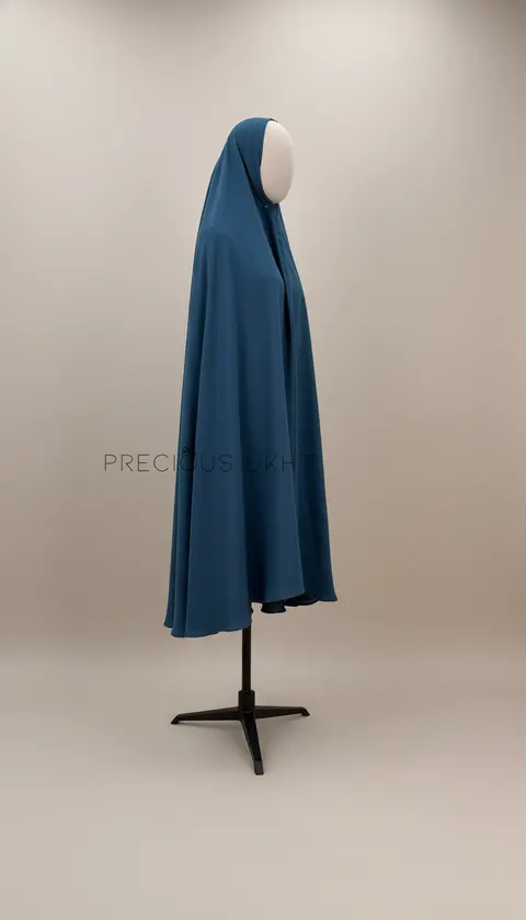 Oemayrah Extra Long Khimaar ‘Midnight Teal’