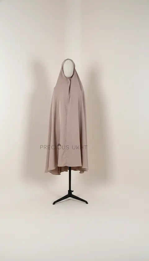 Korean Extra Long Khimaar ‘Soft Silk Stone’