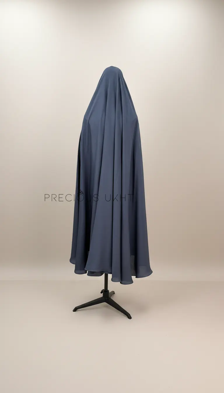 Oemayrah Extra Long Khimaar ‘Navy Grey’