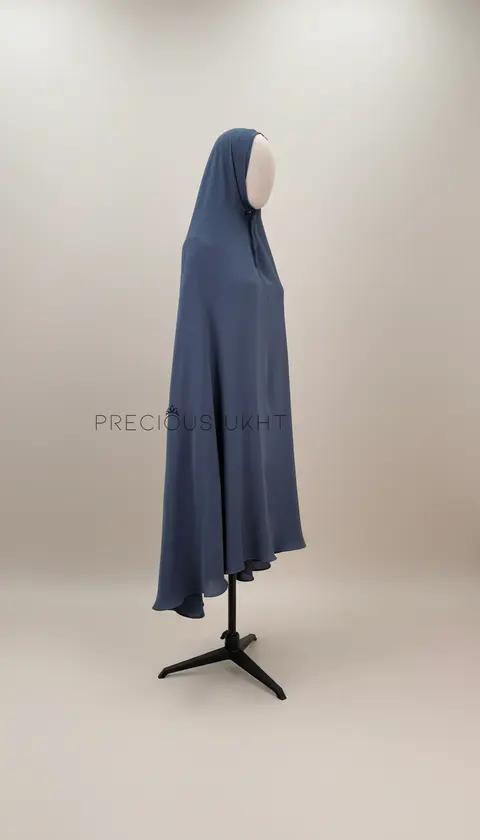 Oemayrah Extra Long Khimaar ‘Navy Grey’