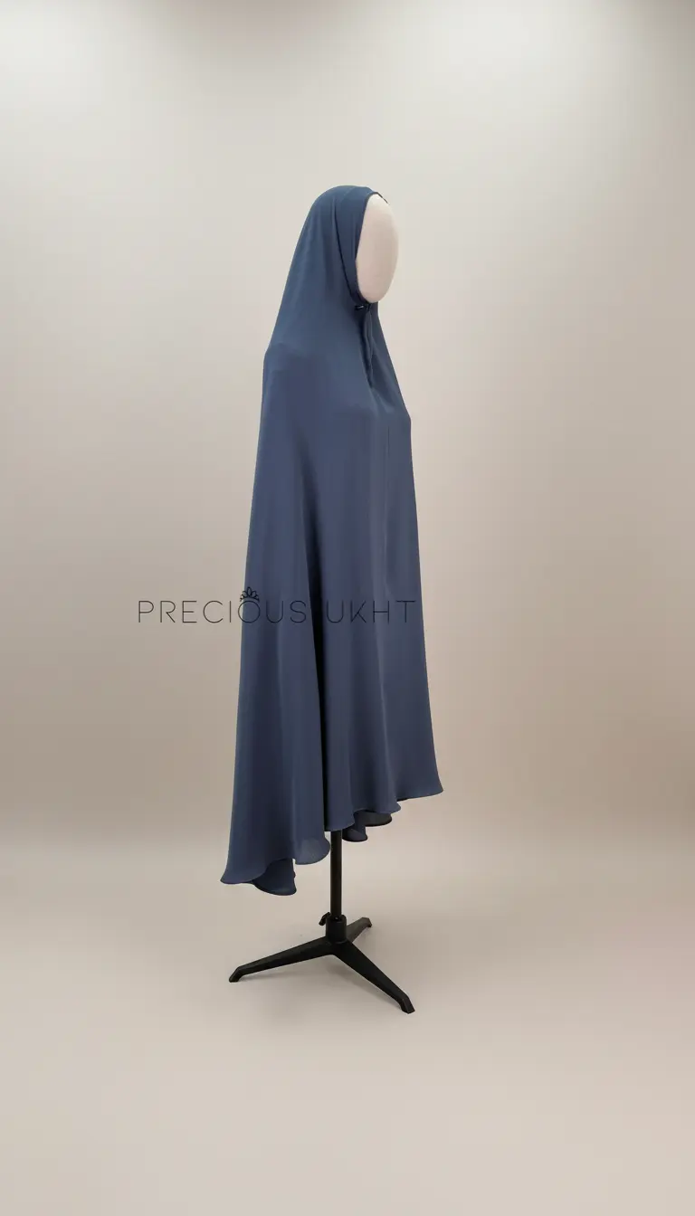 Oemayrah Extra Long Khimaar ‘Navy Grey’