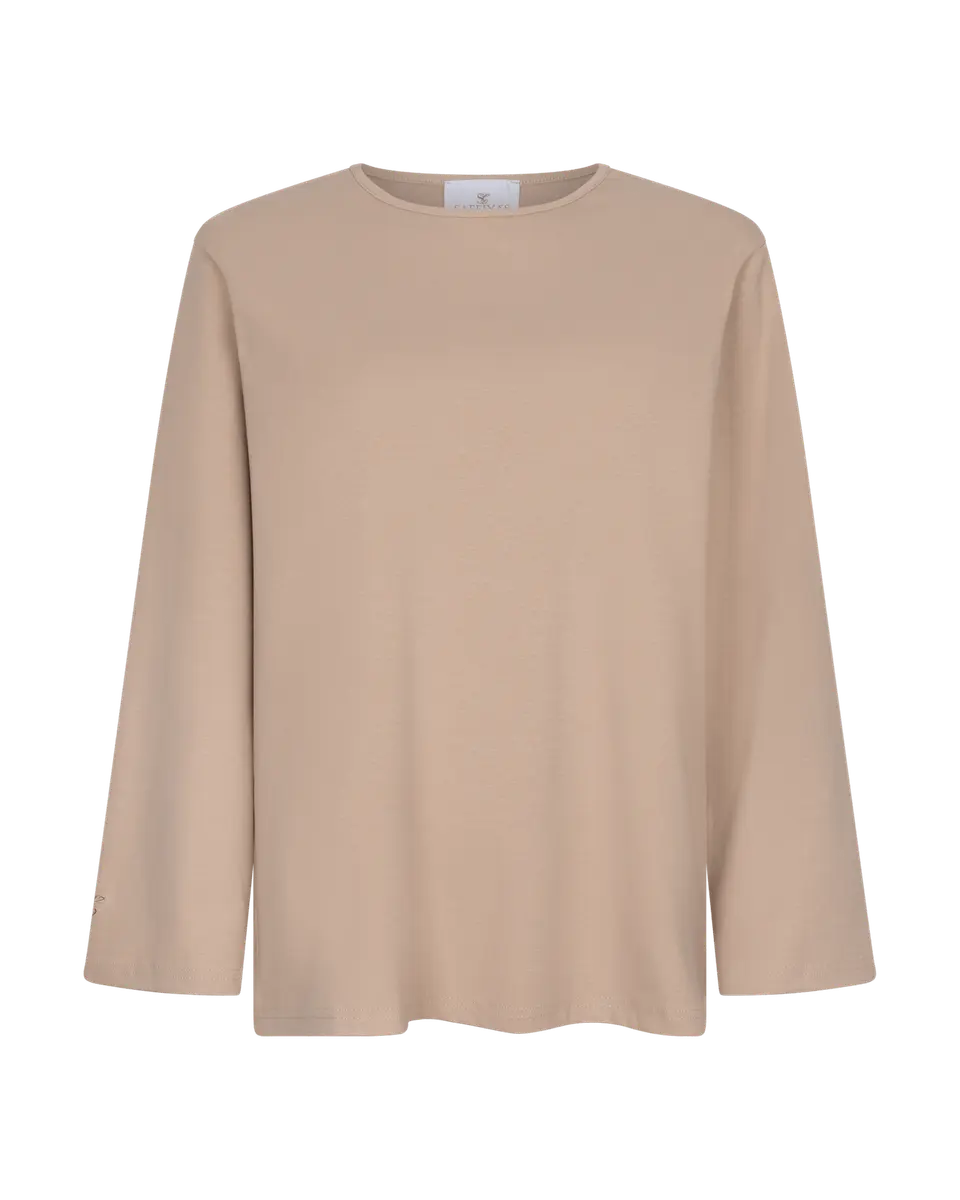 OVERSIZED TOP TAUPE