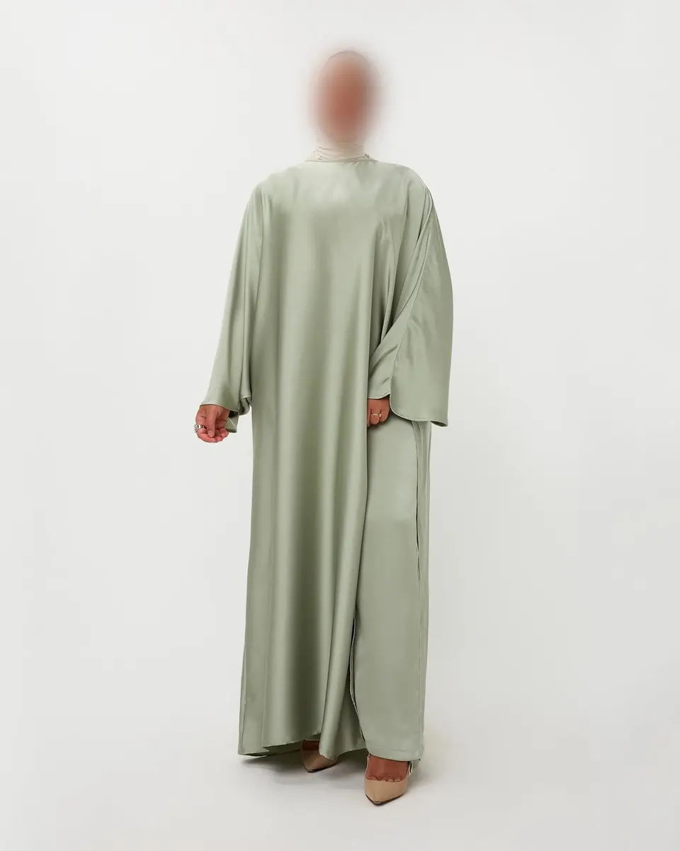 KAFTANDRESS WITH PANTS MINT
