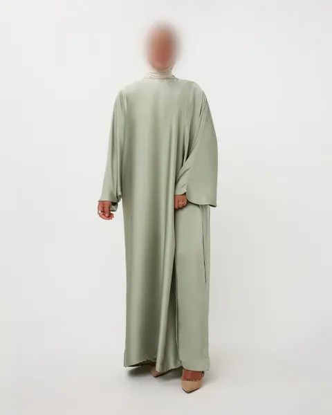 KAFTANDRESS WITH PANTS MINT